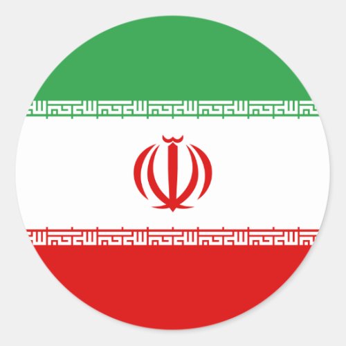 Iran Iranian Flag Classic Round Sticker