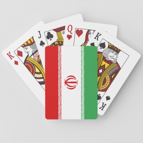 Iran Iranian Flag Playing Cards