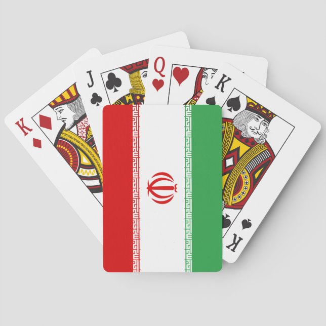 Iran (Iranian) Flag Poker Cards (Back)
