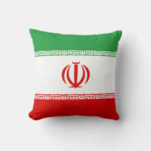 Iran (Iranian) Flag Throw Pillow