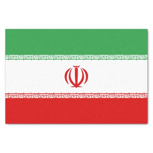 Iran  Iranian Flag tissue paper fashion decor