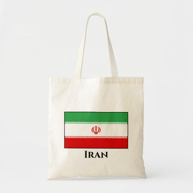 Iran (Iranian) Flag Tote Bag (Front)