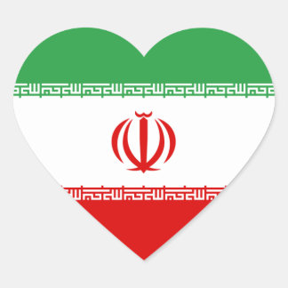 Iran/Iranian/Irani Heart Flag Sticker