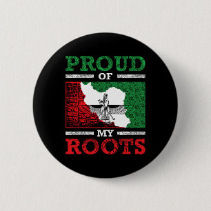 Iran Iranian Persian Irani Flag Iran Roots Farsi I Button