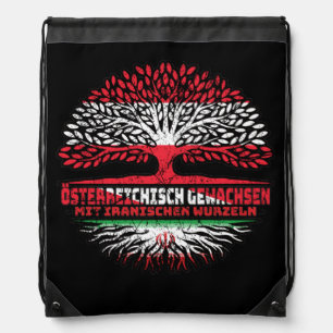 Iran Iranisch Österreichisch Österreich Baum Drawstring Bag