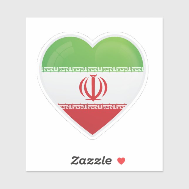 Iran Love Icon Sticker (Sheet)