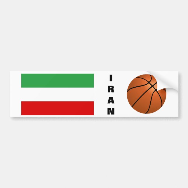 Iran National Basketball Team Bumper Sticker (Front)