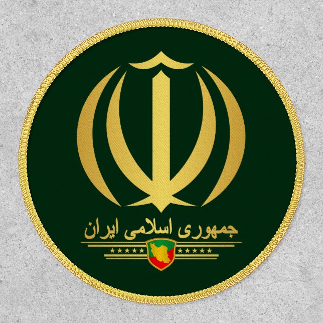 Iran National Emblem Apparel Patch (Front)
