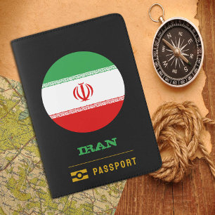 Iran Passport, travel & Iranian flag Passport Holder