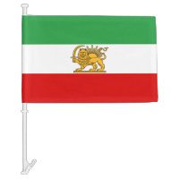 Iran, Persian flag with Lion, Shah of Iran