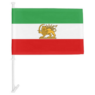 Iran, Persian flag with Lion, Shah of Iran