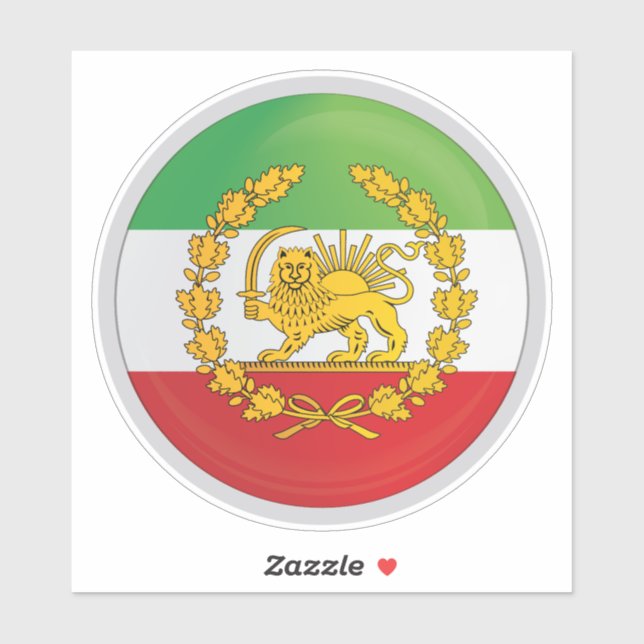 Iran Persian Lion Kingdom Pahlevi Sticker (Sheet)