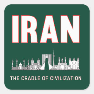 Iran Pride Iranian Persia Cradle of Civilization Square Sticker