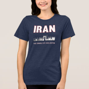 Iran Pride Iranian Persia Cradle of Civilization Tri-Blend Shirt