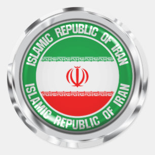 Iran Round Emblem Classic Round Sticker