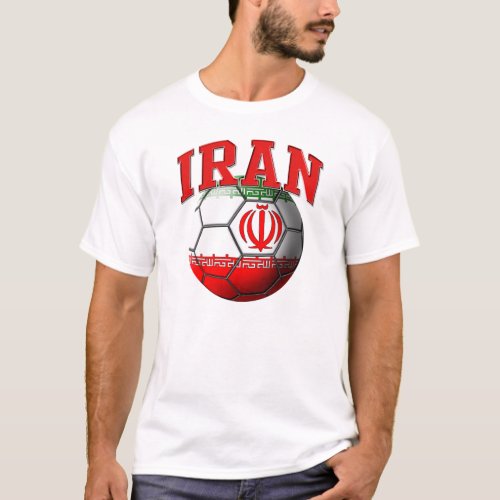 Iran Soccer Ball T_Shirt