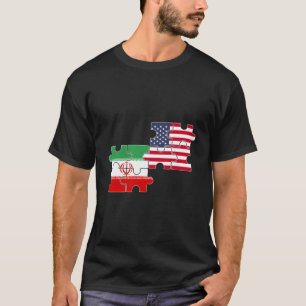 Iran Usa Flag American Iranian T-Shirt