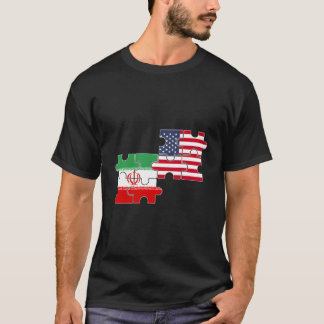 Iran Usa Flag American Iranian T-Shirt