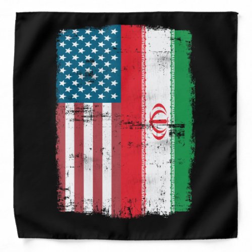 Iranian American Flag _ IRANIAN ROOTS Bandana