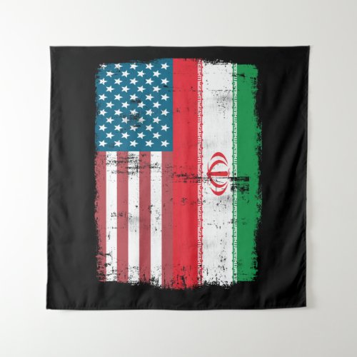 Iranian American Flag _ IRANIAN ROOTS Tapestry