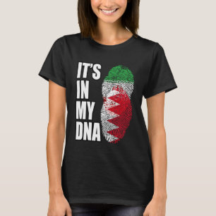 Iranian And Bahraini Mix DNA Flag Heritage T-Shirt