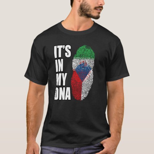 Iranian And Czech Mix DNA Flag Heritage T_Shirt