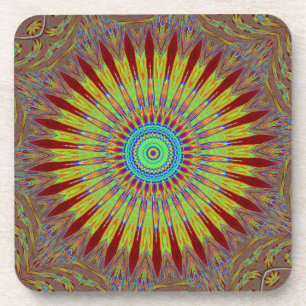 Iranian carpet  African ethnic tribal pattern.jpg Coaster