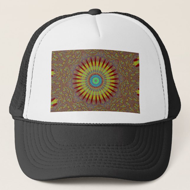 Iranian carpet  African ethnic tribal pattern.jpg Trucker Hat (Front)