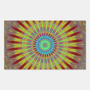 Iranian carpet African ethnic tribal pattern Rectangular Sticker