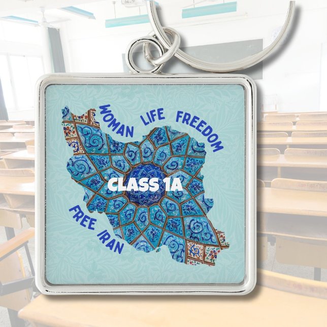 Iranian Christmas Gifts in Bulk for Students Blue Keychain (Iranian Christmas Gifts in Bulk for Students)