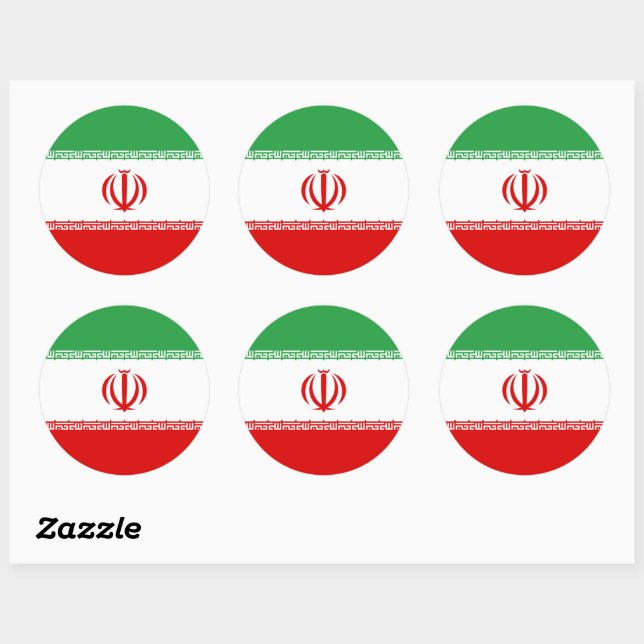 Iraanse Vlag, Afgebeeld in Verfkleuren Op Een Oude Plaat Van Geborsteld Metaal of Wandbekleding