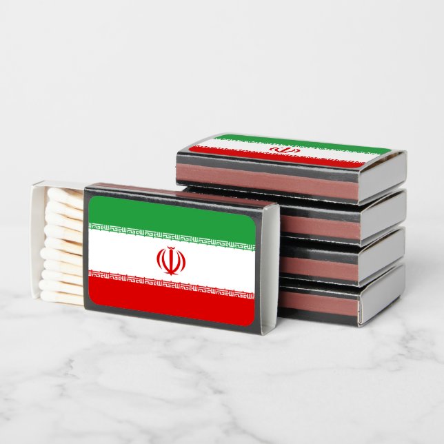 Iranian Flag, Flag of Iran Matchboxes (Stacked)
