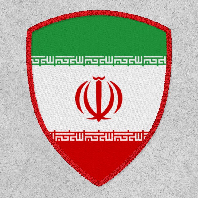 Iranian Flag, Flag of Iran Patch (Front)