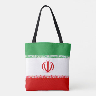 Iranian Flag, Flag of Iran Tote Bag