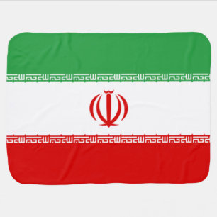 Iranian Flag (Iran) (Persian) Baby Blanket