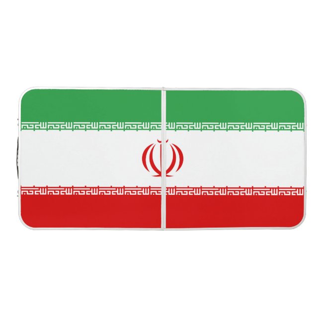 Iranian Flag (Iran) (Persian) Beer Pong Table (Top)