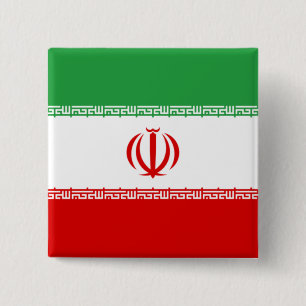 Iranian Flag (Iran) (Persian) Button