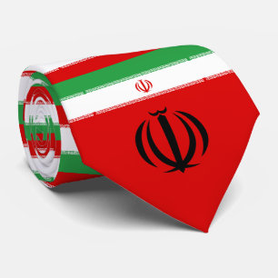 Iranian Flag & National Emblem, Flag of Iran Neck Tie