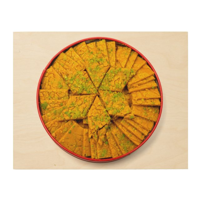 Iranian halva ardeh wood wall art (Front)