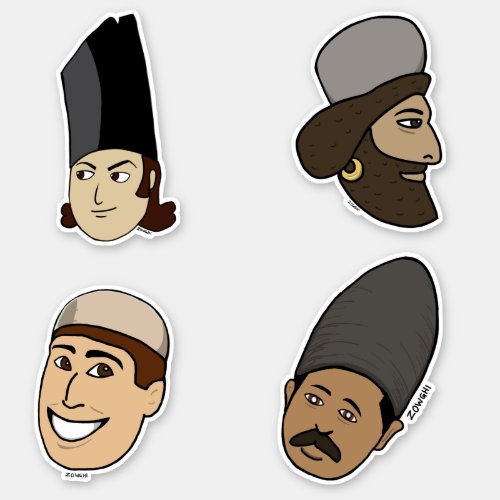 Iranian Hats Collection Sticker