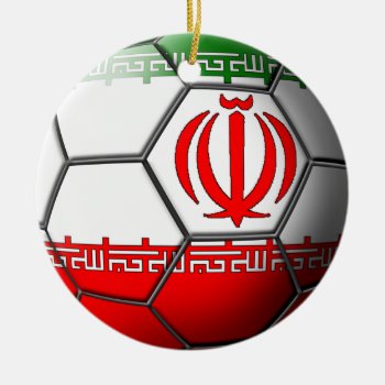 Iranian Soccer Ornament by tjssportsmania at Zazzle