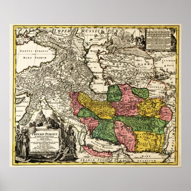 IranPanoramic MapIran Poster (Front)