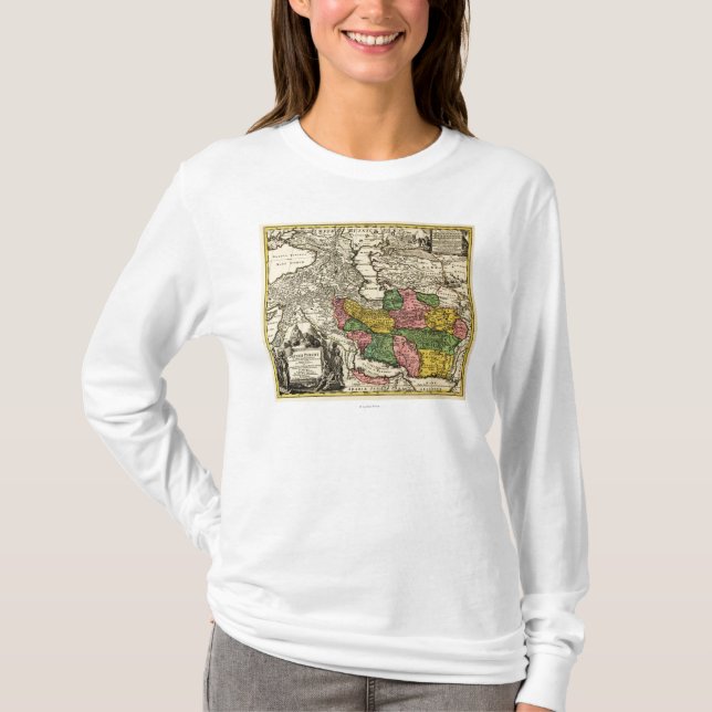 IranPanoramic MapIran T-Shirt (Front)