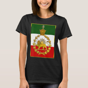 Iran's flag golden lion Pahalvi Shir va Khorshiyd T-Shirt