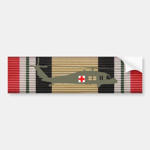 Iraq Campaign Medal Ribbon UH_60 Blackhawk Sticker