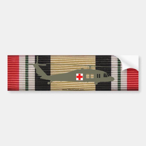 Iraq Campaign Medal Ribbon UH_60M DUSTOFF Sticker