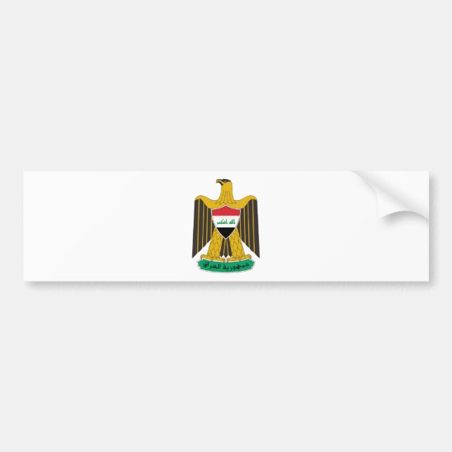 Iraq Coat of Arms Bumper Sticker (Front)