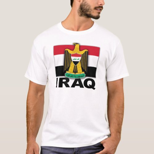 Iraq Coat of Arms Flag T_Shirt