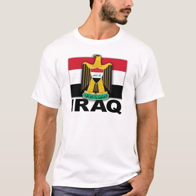 Iraq Coat of Arms Flag T-Shirt (Front)