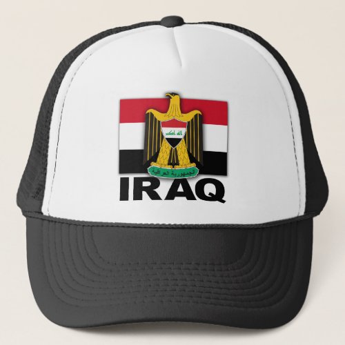Iraq Coat of Arms Flag Trucker Hat